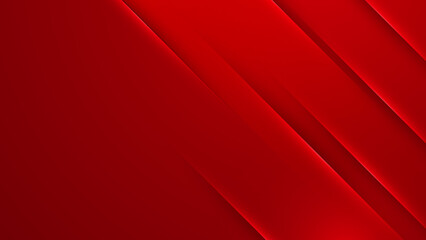 Wall Mural - Modern red abstract futuristic technology background. Abstract lines pattern technology on red gradients background. Vector abstract graphic design banner pattern presentation background web template.