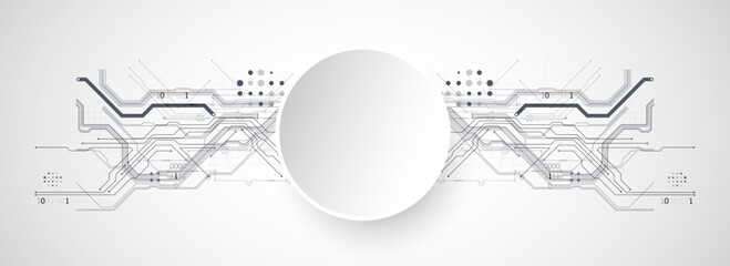 Abstract horizontal technology background. Communication concept, futuristic digital innovation background. Vector illustration