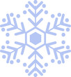 Light blue snowflake icon. winter concept, new year and christmas festival