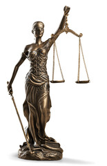 Poster - Legal law concept, justice bronze lady statue