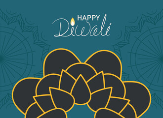 Sticker - happy Diwali hindu festive