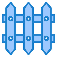 Fence blue style icon