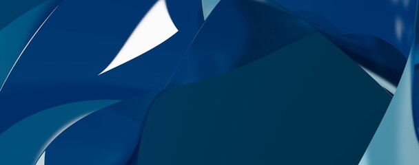 Aufkleber - Dot blue wave light screen gradient texture background. Abstract ai technology