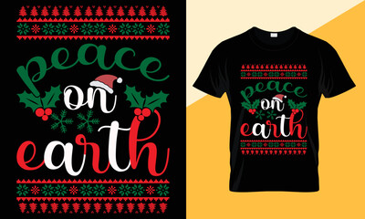 Wall Mural - Christmas T-shirt Design