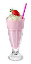 Strawberry Milkshake with Whipped Cream