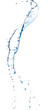 Leinwanddruck Bild - Abstract clear water splash isolated on white