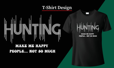 Hunting t-shirt design retro vintage typography vector graphic adventure t shirt. Animal deer hunt nature hunter illustration for print tshirt apparel art style wildlife emblem tee 