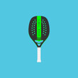Simple beach tennis racket template.