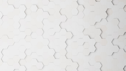 Aufkleber - Realistic abstract honeycomb background. 3d rendering.