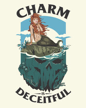 The Siren's Charm Illustration. Charm Is Deceitful.