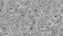 A Collection Of Zentangle Seamless Patterns, Made From Doodle Shapes, Flowers, And Lace Lines. Designed Easy To Use, Tileable, And Editable Great For Background, Branding, And Print Projects.