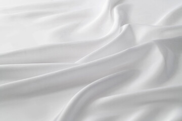 Close up of white silk background