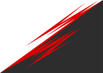 Aufkleber - Two side background separated with spikes line pattern