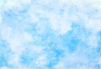 Wall Mural - abstract light blue watercolor background. illustration art abstract blue color texture backdrop. wa