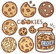 © nokmatcha - cookie cartoon drawing set