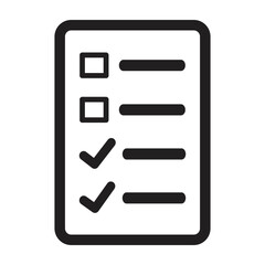 Wall Mural - Shopping checklist vector icon