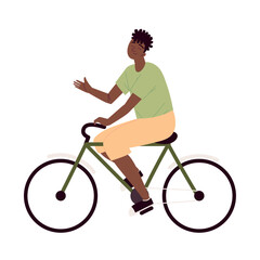 Poster - guy riding a bike