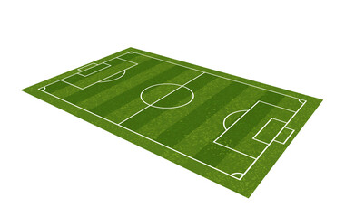 Wall Mural - Soccer field or football field.