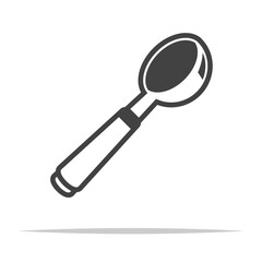 Wall Mural - ice cream scoop icon transparent vector isolated