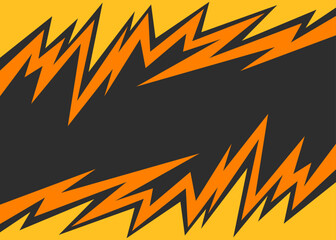 Poster - abstract background with jagged zigzag pattern and with some copy space area