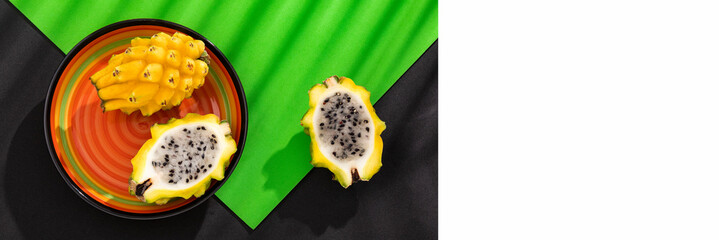 Sticker - Selenicereus megalanthus - Organic Yellow tropical Pitahaya