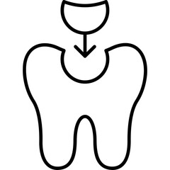 Wall Mural - Tooth Filling Icon