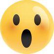 Hushed Emoji Face Illustration