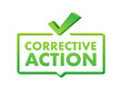 CAPA - Corrective and preventive action. Vector stock illustration.