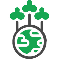 Poster - tree environment icon