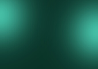 Wall Mural - Green and light green smooth gradient abstract background image,Dark tone.Science or technology display concept.Metal or metallic color.spotlight in oom or studio.Graphic illustration.