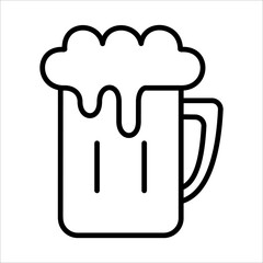 Canvas Print - Beer Icon Logo Design Vector Template Illustration Sign And Symbol