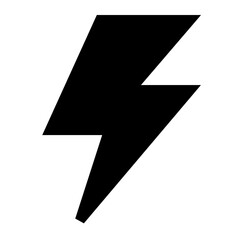 Poster - Thunderbolt Flat Vector Icon