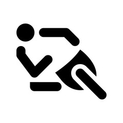 Poster - Bike Racer Vector Icon