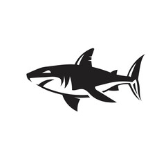 Wall Mural - abstract simple shark vector