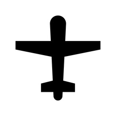 Poster - Airplane Flat Vector Icon