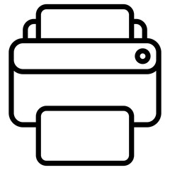 Canvas Print - printer icon