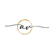 © waniperih - Letter A V Initial Beauty Logo Template