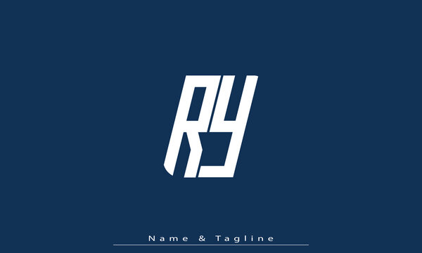 Alphabet letters Initials Monogram logo RY , YR