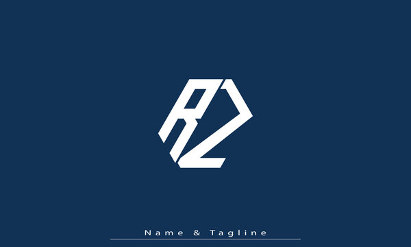 Alphabet letters Initials Monogram logo RZ , ZR