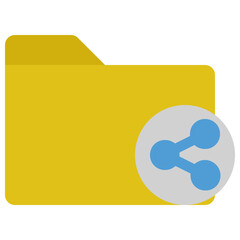 Sticker - share folder icon