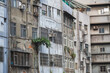 Old apartment buildings in Taipei, Taiwan