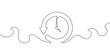 © polgin - History line drawn symbol. Continuous line back up time icon. Vector illustration