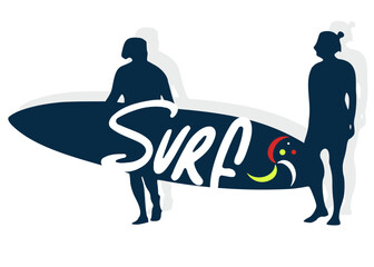 Logo surfeur