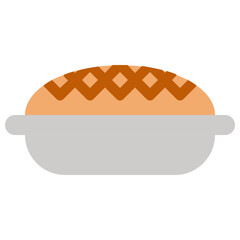 Canvas Print - pie cake icon