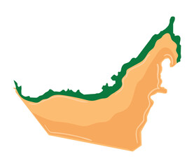 Sticker - United Arab Emirates map icon