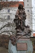 Monument of Elizabeth of Hungary in compound of Bratislava castle, Slovakia