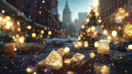 new york christmas ultra-realistic 3d