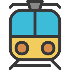 Sticker - train metro icon