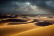 Wüste und Sandsturm