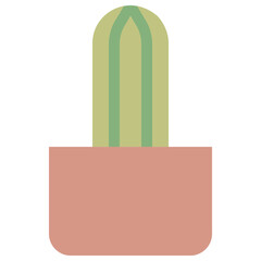 Canvas Print - cactus pot icon